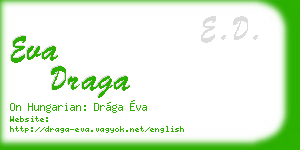 eva draga business card